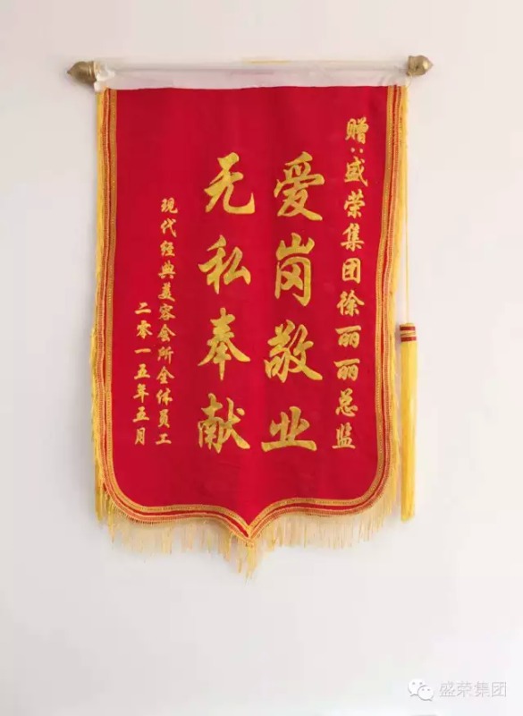 广西现代经典赠盛荣徐丽丽总监荣誉锦旗!